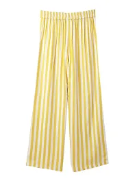 Cub McPaws Rayon Yellow White Palazzos | 4-12 Years |-thumb3