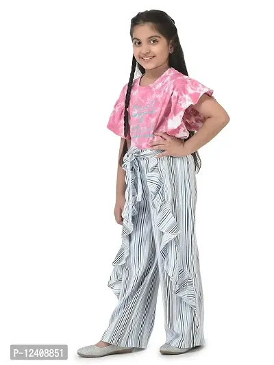 CuB McPAWS be curious Girl's Regular Fit Rayon Palazzo (GW21PLZ024MulN_ Dark Blue_9 Years-10 Years)-thumb5