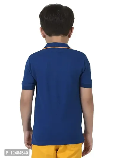 CuB McPAWS be curious Boy's Solid Regular Fit Polo (BA20PTBN12Blu_06-07Y_Electric Blue-thumb5