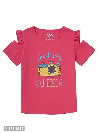 CuB McPAWS be curious Girl's T-Shirt (GA20TSHF51PnkX_Watermelon Pink_7 Years-8 Years)-thumb0