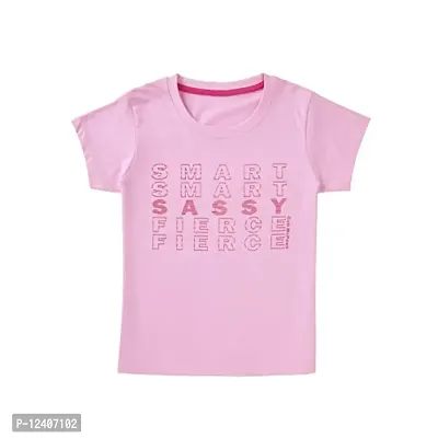 CuB McPAWS be curious Girls Trendy Tshirt| 4-12 Years (Pink, 5-6 Years)-thumb0