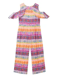 Cub McPaws Girls Rayon Fashion Jumpsuit|Cold Shoulder|4 - 12 Years-thumb4