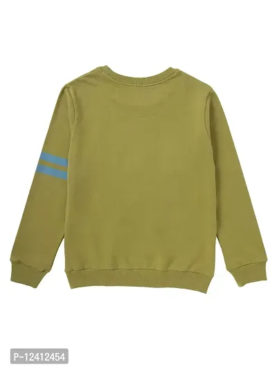 CuB McPAWS be curious Boys Sweatshirt 4 to 12 Years (10-11 Years, Green)-thumb2