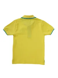 CuB McPAWS be curious Boy's Solid Regular Fit Polo Shirt (S19PTB02YEL6-7Yrs_Yellow-thumb1