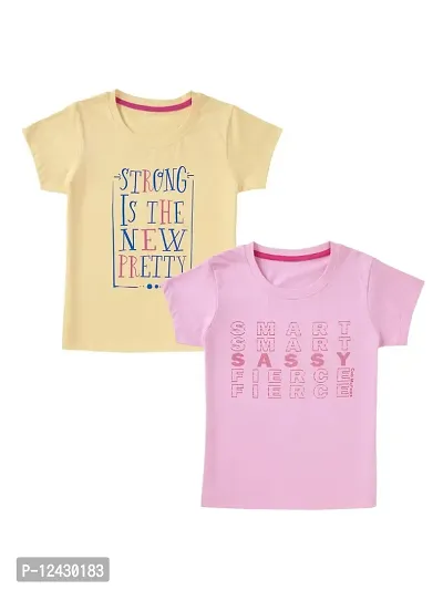 Cub McPaws Girls Combo Pack Tshirts (Multicolor, 5-6 Years)