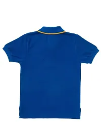 CuB McPAWS be curious Boy's Solid Regular Fit Polo (BA20PTBN12Blu_06-07Y_Electric Blue-thumb3