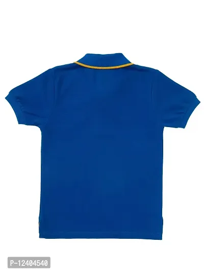 CuB McPAWS be curious Boy's Solid Regular Fit Polo (BA20PTBN12Blu_06-07Y_Electric Blue-thumb4