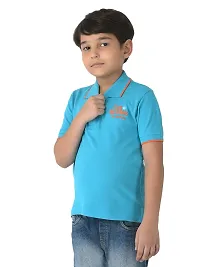 CuB McPAWS be curious Boy's Solid Regular Fit Polo (BA20PTBN11Sea_08-09Y_Aqua-thumb2