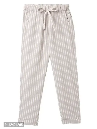 Buy CuB McPAWS be curious Girl's Regular Fit Linen Blend Pants