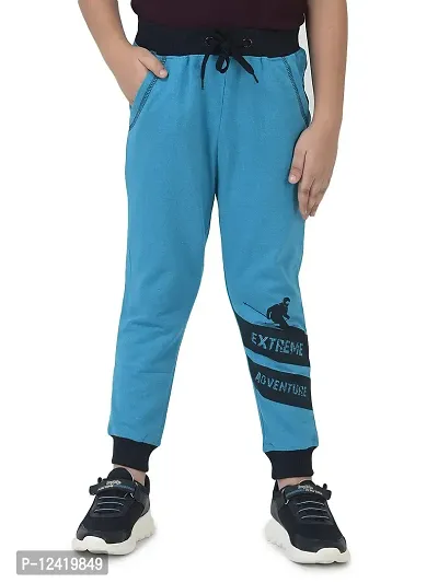 CuB McPAWS be curious Boys Cotton Track Pants | 4 to 12 Years (10-11 Years, Turquoise) Regular-thumb4