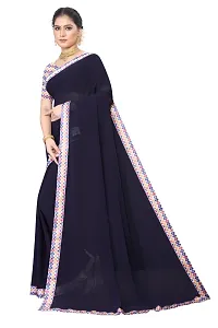 Classic Georgette Saree with Blouse piece for women-thumb3