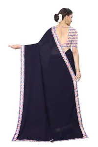 Classic Georgette Saree with Blouse piece for women-thumb1