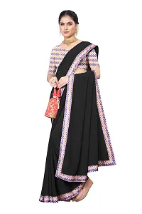 Classic Georgette Saree with Blouse piece for women-thumb3