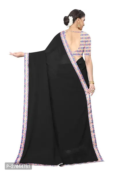 Classic Georgette Saree with Blouse piece for women-thumb5