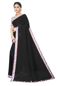 Classic Georgette Saree with Blouse piece for women-thumb2