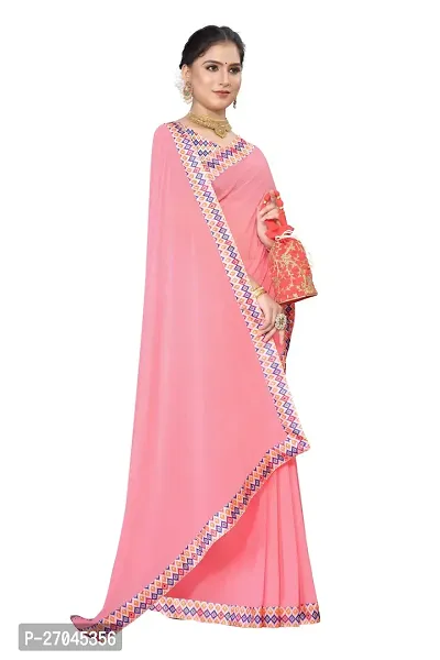 Classic Georgette Saree with Blouse piece for women-thumb4