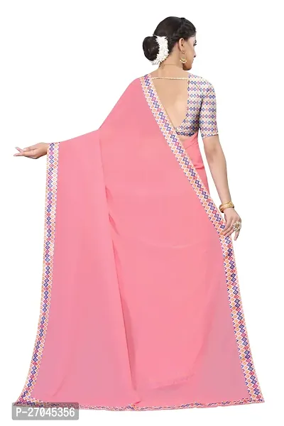 Classic Georgette Saree with Blouse piece for women-thumb2