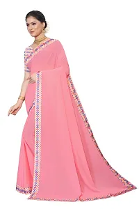 Classic Georgette Saree with Blouse piece for women-thumb2