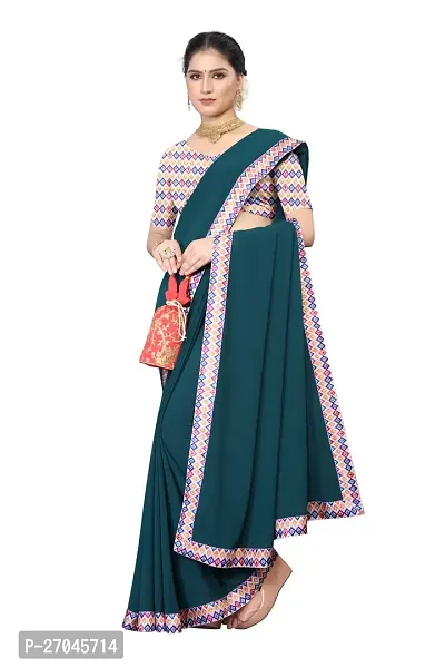 Classic Georgette Saree with Blouse piece for women-thumb0