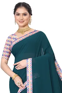 Classic Georgette Saree with Blouse piece for women-thumb1