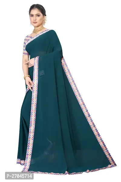 Classic Georgette Saree with Blouse piece for women-thumb4