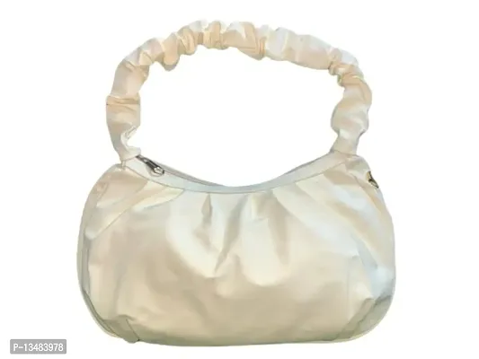 Angel Kiss PU Leather Ruched Shoulder Handbag for Women with Detachable Cross body Metallic Sling Chain (yellow)-thumb0
