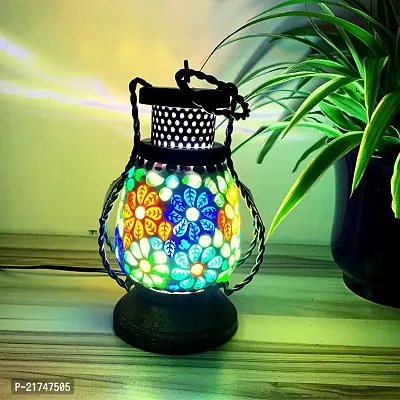 Homefrills Electric Wooden Hanging Lantern Lamp,Wooden Lamp-thumb0