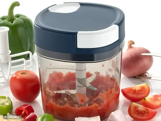 Square Chopper 1100 ml Manual Multipurpose For Vegetable, Dry Fruit and Onion