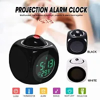 Digital Alarm Clock with Projector Time Display Watch and Talking Feature (Multicolor)-thumb1