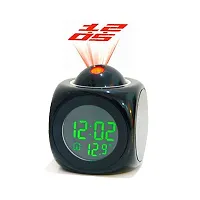 Digital Alarm Clock with Projector Time Display Watch and Talking Feature (Multicolor)-thumb2