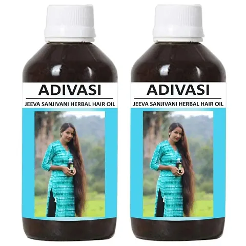 Buy 1 Get 1 Adivasi Natural Herbal Hair Oil For Hair Growth