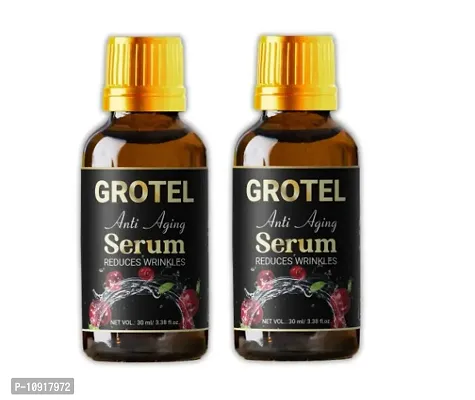 Anti-Ageing  Overnight Face Serum, Anti Wrinkle Serum Ideal For Men  Women (30 ml X 2)