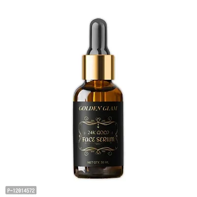 24K Gold Face Serum improves Dullness Reduces fine lines (30 ml) (Pack Of 1)-thumb0