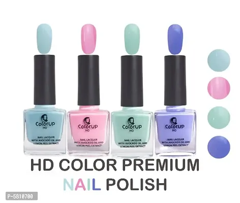 ColorUP HD glossy nourishing nail paint no Toxin Nail Polish 8ml Combo Set of 4-thumb0