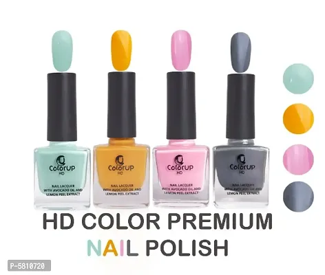 ColorUP HD glossy nourishing nail paint no Toxin Nail Polish 8ml Combo Set of 4