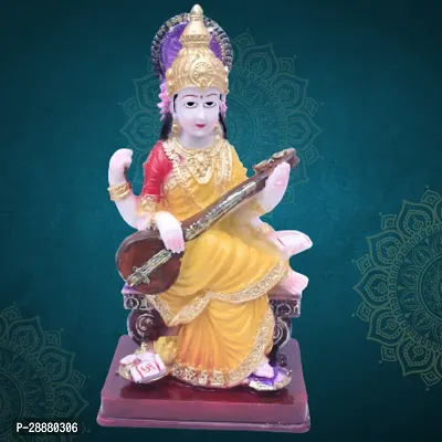 saraswati idol saraswati murti saraswati statue saraswati showpiece for pooja room showpiece figurine-thumb2