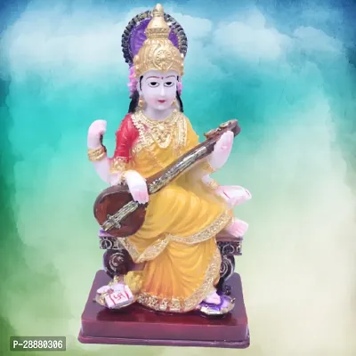 saraswati idol saraswati murti saraswati statue saraswati showpiece for pooja room showpiece figurine-thumb4