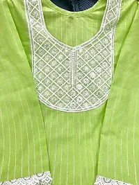 Embroidered Khadi Cotton Kurti For Women-thumb1