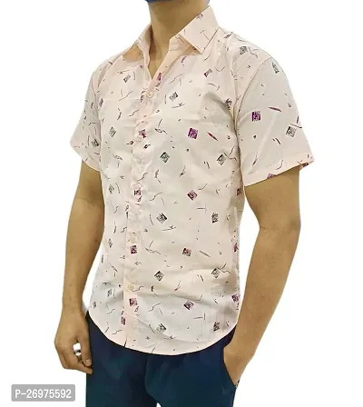Shirts for Mens Half Sleeve Relaxed Fit Shirt Fashion-thumb0