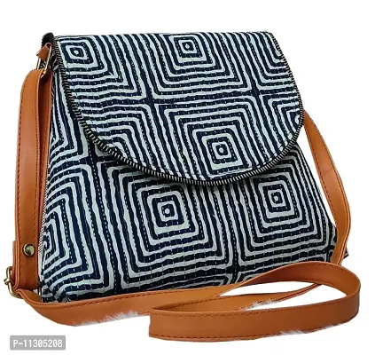 Buy Women's cross body Sling Bag with Flap & Tassel, Adjustable