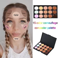 15 Colors Contour Concealer Palette with Makeup Blender Puff Set-thumb3