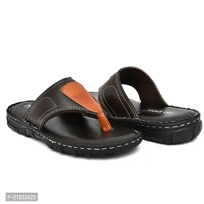 MKS Shoes Men's Brown slipper/flipflops-thumb2