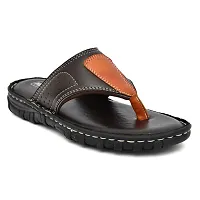 MKS Shoes Men's Brown slipper/flipflops-thumb2
