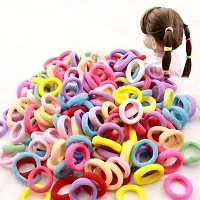 Elastic Hair Rubber Bands Multicolors Cotton Hair Ties For Women and Girls -30Pcs-thumb1
