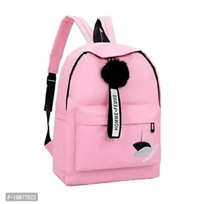 Fashion Backpack Stylish School Bag For Girls /Women's College Travel Backpack for Girls, Capacity 15 Litre (PINK FASHION)
