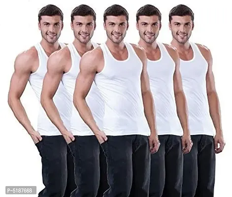 Pack of 5 - Men's regular Vests