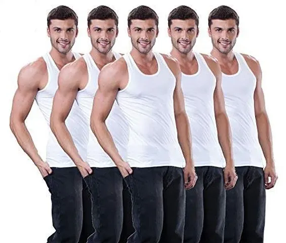 Pack of 5 - Men's regular Vests