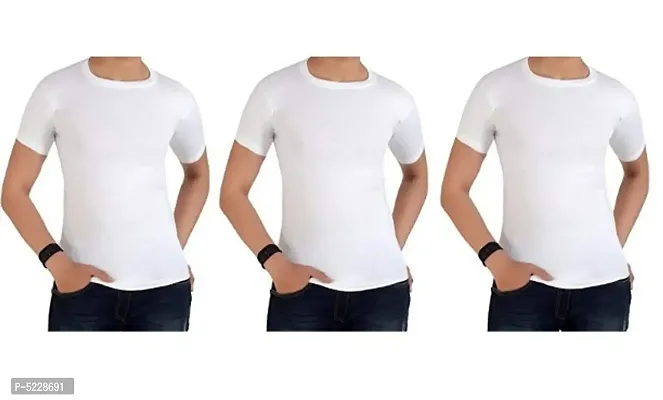 PACK OF 3 - Men's 100% Classy half sleeve vests RNS at best price with free shipping.-thumb0