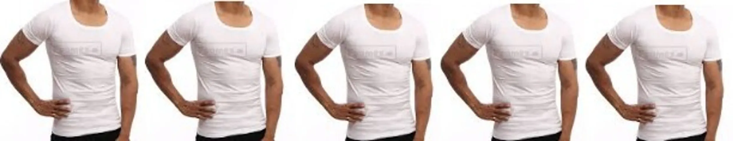 Comfy White Undershirt Half Sleeve Vest Combo
