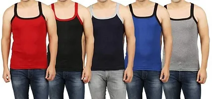 Pack of 5 - Men's Blend Gym Vests